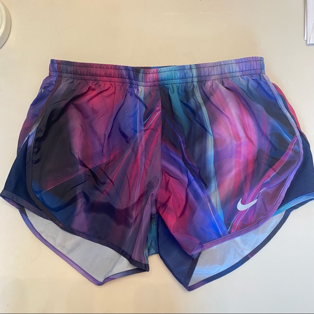 Colorful Nike running shorts size XS